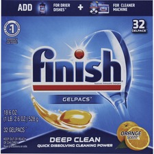 Reckitt RAC 81053CT Finish Dishwasher Gel Packs - Gel - 1.3 Fl Oz (0 Q