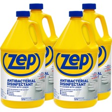 Zep ZPE ZUBAC128CT Zep Antibacterial Disinfectant Cleaner With Lemon -