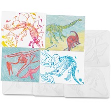 Roylco RYL R5823 Roylco Dinosaur Shape Rubbing Plates - Art, Craft - R