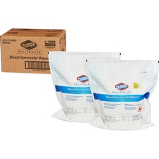 The CLO 30359CT Clorox Healthcare Bleach Germicidal Wipes Refill - Rea