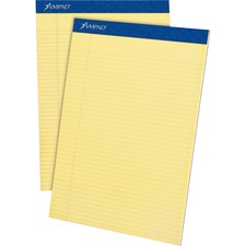 Tops TOP 20222 Ampad Perforated Ruled Pads - Letter - 50 Sheets - Stap