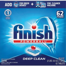 Reckitt 51700-20623 Finish Powerball Dishwasher Tabs - 62  Box - Red, 