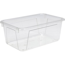 Storex STX 62464U05C Crystal Clear Cubby Bin - 5.2 Height X 7.8 Width1