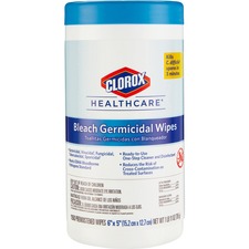 The CLO 30577BD Clorox Healthcare Bleach Germicidal Wipes - Ready-to-u