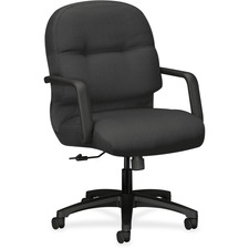 Hon HON 2092CU19T Hon Pillow-soft Executive Mid-back Chair - Iron Poly