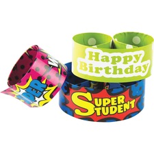 Teacher TCR 6154 Slap Bracelet Assortment - Skill Learning: Correct Be