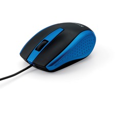 Verbatim VER 99743 Corded Notebook Optical Mouse - Blue - Optical - Ca