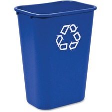 Rubbermaid RCP 295773BLUECT Commercial Large Recycling Wastebasket - 1