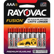 Spectrum RAY 8248TFUSKCT Rayovac Fusion Alkaline Aaa Batteries - For M