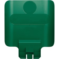 Rubbermaid RCP 2007908 Commercial Slim Jim Green Recycle Billboard - G