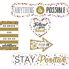 Teacher TCR 77326 Confetti Positive Accents - Residue-free, Write Onwi