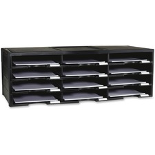 Storex STX 61432U01C 12-compartment Organizer - 6000 X Sheet - 12 Comp