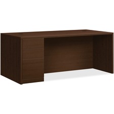 Hon HON 105896LMOMO Hon 10500 Series Left Pedestal Desk - 2-drawer - 7