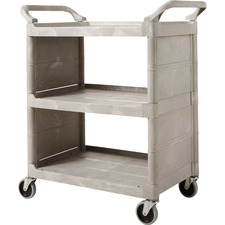 Rubbermaid RCP 335588PLAT Commercial Utility Service Cart - 300 Lb Cap