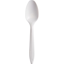 Solo SCC S6SW Medium Weight Polypropylene Teaspoons - 1000carton - 1 X