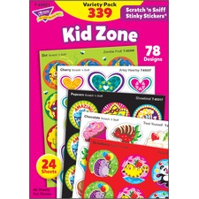 Trend TEP 83921 Trend Kid Zone Scratch 'n Sniff Stinky Stickers - Acid