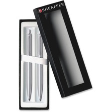 A CRO E932351 Cross Sheaffer Chrome Barrel Penpencil Set - 0.7 Mm Lead