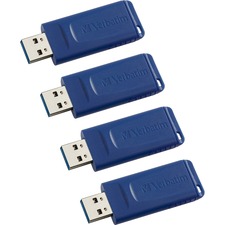 Verbatim VER 97275CT 16gb Usb Flash Drive - 4pk - Blue - 16 Gb - Usb -