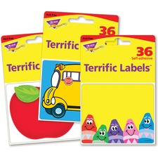 Trend TEP 68907 Trend Terrific Labels Classroom Designs Name Tags - Se