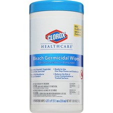 The CLO 35309PL Clorox Healthcare Bleach Germicidal Wipes - Ready-to-u