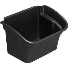 Rubbermaid RCP 335488BLACT Commercial Utility Cart 4-gallon Bin - 17 W