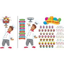 Trend TEP 8350 Trend Happy Birthday Bake Shop Bulletin Board Set - Bir