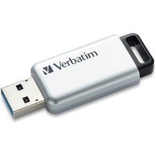 Verbatim 70057 128gb Store 'n' Go Secure Pro Usb 3.0 Flash Drive - 128