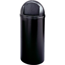 Rubbermaid RCP 816088BK Commercial Marshal Classic Container - Push Do