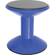 Storex STX 00301U01C Wiggle Stool - Rounded Base - Blue - 1  Carton