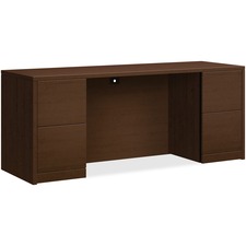 Hon HON 105900MOMO Hon 10500 Series Double Pedestal Desk - 4-drawer - 