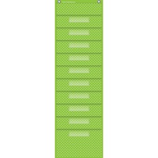 Teacher TCR 20737 Polka Dot Storage Pocket Chart - 10 Pocket(s) - 58 H