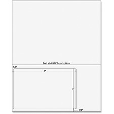 Sparco SPR 99591 Laser, Inkjet Integrated Label Form - White - 6 X 4 -