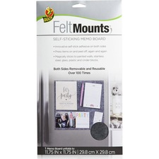 Shurtech DUC 286299 Duck Brand Felt Mounts Self-sticking Memo Board - 