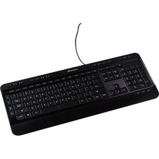 Verbatim 99789 Illuminated Wired Keyboard - Cable Connectivity - Usb T