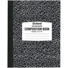 Oxford OXF 26252 Oxford Tops College-ruled Composition Notebook - 80 S