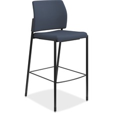 Hon HSCS2.N.E.CU98.BLCK Hon Accommodate Cafe Stool, Armless - Navy Pol