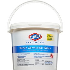 The CLO 30358PL Clorox Healthcare Bleach Germicidal Wipes - Ready-to-u