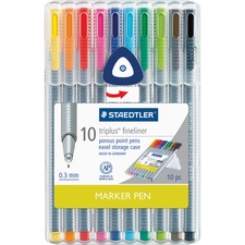 Staedtler STD 334SB10US Staedtler Triplus Fineliner 10-piece Porous Po