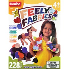 Roylco RYL R59650 Roylco Feely Fabrics Sensory Exploration - Fun Theme