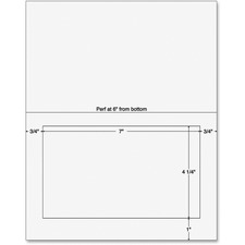 Sparco SPR 99595 Laser, Inkjet Integrated Label Form - White - 7 X 4 1