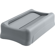 Rubbermaid RCP 267360GY Commercial Slim Jim Container Swing Lid - Rect