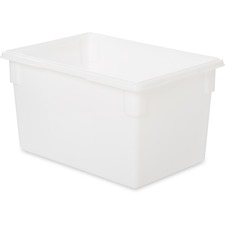 Rubbermaid RCP 3501WHICT Commercial 21-12g White Food Storage Box - - 