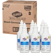 The CLO 68832CT Clorox Healthcare Bleach Germicidal Cleaner - Ready-to