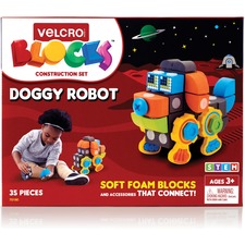 Velcro VEK 70190 Velcroreg; Soft Blocks Doggy Robot Set - Themesubject