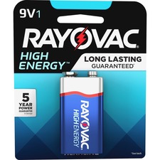 Spectrum RAY A16041K Rayovac Alkaline 9 Volt Battery - For Multipurpos