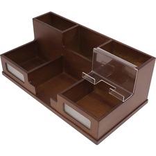 Victor VCT H9525 Victor Heritage Wood H9525 Desk Organizer - 6 Compart