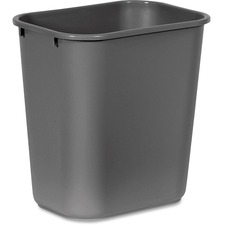 Rubbermaid RCP 295600GYCT Commercial Deskside Wastebasket - 7 Gal Capa