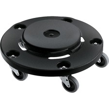 Rubbermaid RCP 264000BKCT Commercial Easy Twist Round Dolly - 350 Lb C