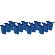 Rubbermaid RCP 295073BECT Commercial Saddlebasket Recycling Side Bin -