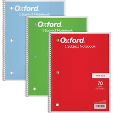 Tops TOP 65029 Oxford Wide Rule 1-subject Spiral Notebook - 70 Sheets 